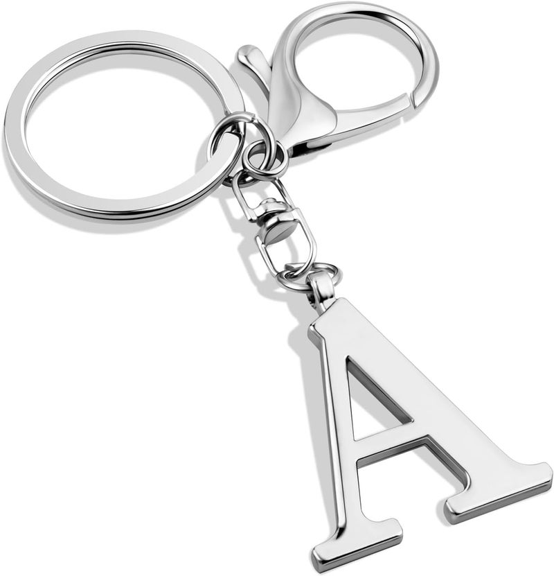 LAXPICOL Gold Letter A-Z Keychain for Women Bag Charms Purse Charms For Handbags Metal Alphabet Initial Letter Keychain - Image 1